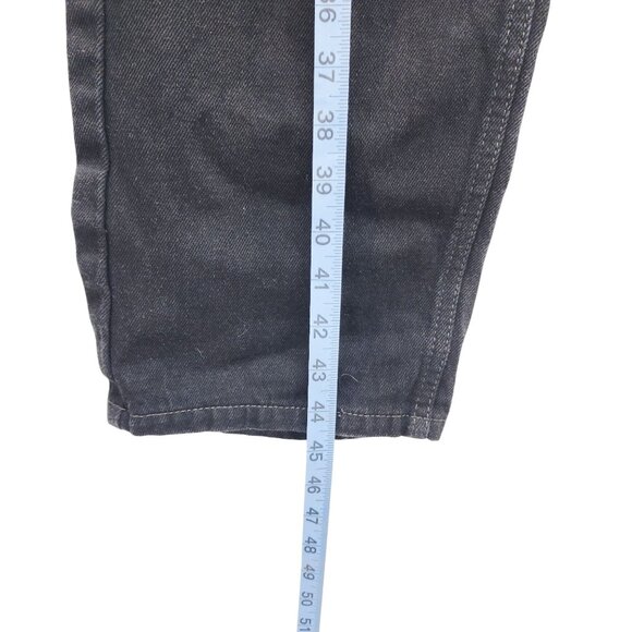 Levis 505 Mens Straight Leg Jeans W34 L34 Black Denim - Picture 7 of 11